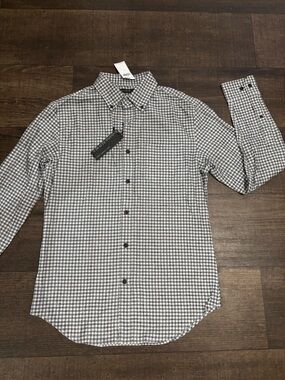 Banana Republic Men’s LUXE Flannel Grant Fit Button Up Shirt NWT Size S